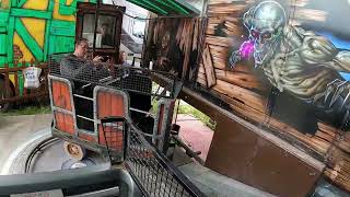 David Irvins Ghost Train On and Off Ride At the Hoppings Funfair June 2022 [upl. by Harbard613]