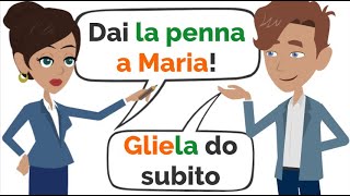 PRONOMI COMBINATI DOPPI in italiano Italian Combined Pronouns me li te lo gliela ce li… [upl. by Iht]