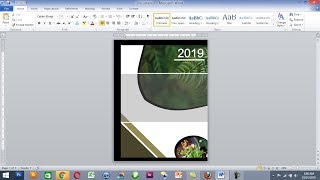 How to Create a Project Front Page in Microsoft Word  Cover Page Design in Microsoft Word [upl. by Vescuso717]