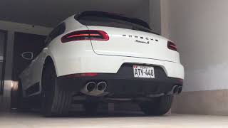 Porsche macan S 30 biturbo 340hp exhaust  cold start  acceleration [upl. by Zilevi]