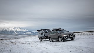 Volvo XC70 amp custom MINI CAMPER  winter camping [upl. by Plato129]