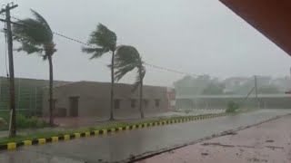 Cyclone Amphan makes landfall in India [upl. by Morel]