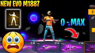 New Evo M1887 Upgrade 0Max 🤑  Waste 25000 Diamond In M1887 Evo Emote 😲 [upl. by Etessil]