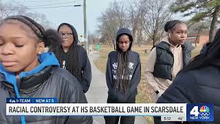 Racial slurs barks thrown at high school basketball players in Scarsdale  NBC New York [upl. by Hesper]