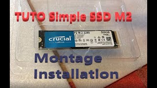 tuto simple Montage Installation SSD M2 [upl. by Redwine]