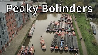 264 Forty historic narrowboats in convoy on the canal [upl. by Hannasus551]