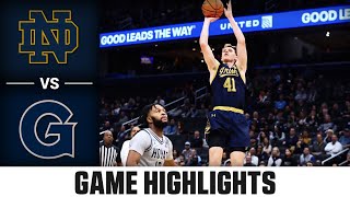 Notre Dame vs Georgetown Game Highlights  202425 ACC Mens Basketball [upl. by Klug]