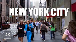 NEW YORK Walk 4K  Busy Streets of MANHATTAN Walking tour NYC Summer 2023 [upl. by Briney]