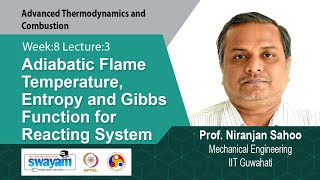 Lec 21 Adiabatic Flame Temperature Entropy and Gibbs Function for Reacting System [upl. by Allveta]