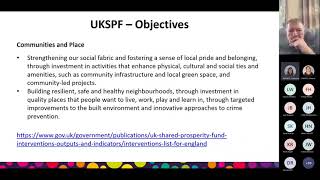 UK Shared Prosperity Fund UKSPF webinar  26 May 2022 [upl. by Ardnasxela]