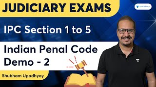 Indian Penal Code  Demo 2  IPC Section 1 to 5  Shubham Upadhyay  Judiciary World [upl. by Eneliak]