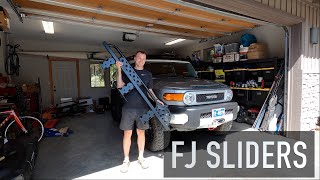 FJ Cruiser Rock Slider Install  Southern Style Offroad [upl. by Baerl]