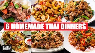 6 Thai Dinners You Can Make At Home  Quarantine Cooking  StayHome WithMe  Marions Kitchen [upl. by Lenej983]