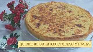 QUICHE de CALABACÍN Queso y Pasas en la Monsieur Cuisine ConnectPlusThermomix PASTEL DE CALABACÍN [upl. by Lesak285]