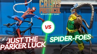 Just The Parker Luck Vs SpiderFoes  Ultimate Encounter  Marvel Crisis Protocol Battle Report 37 [upl. by Nesnej299]