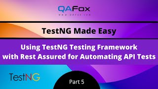 Using TestNG Testing Framework with Rest Assured Framework to Automate API Tests TestNG  Part 5 [upl. by Alford]