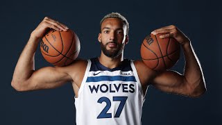 AllAccess Rudy Goberts First Day In Minnesota  First Look At Rudy In Timberwolves Jersey [upl. by Ermina]