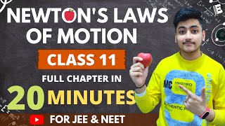 Laws Of Motion Class 11  Physics  For JEE amp NEET  Full Revision In 20 Minutes [upl. by Malchy]