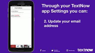 Change Your TextNow Account Info  Android [upl. by Etneciv]