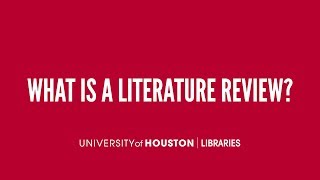 What is a literature review [upl. by Strong]