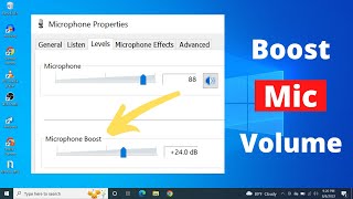 How to Increase Microphone Volume in Windows  Make Mic Louder [upl. by Esinned811]