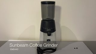 Sunbeam Coffee Grinder EM0440 [upl. by Anele530]