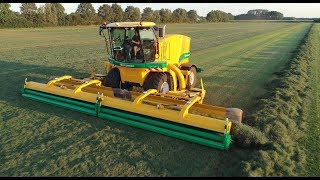 New Ploeger CM4240 selfpropelled merger  swather  Raking Grass Silage Reinvented [upl. by Nananne]