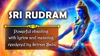 Sri Rudram  Namakam श्रीरुद्रम् with lyrics and meaning [upl. by Bennion851]