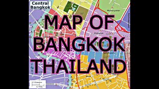 MAP OF BANGKOK THAILAND [upl. by Idnahs]