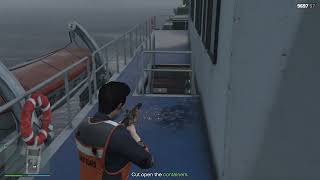 GTA V Salvage Yard The CargoShip Robbery Finale Vapid Ellie [upl. by Valdis]