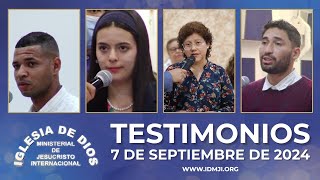 Testimonios 7 de septiembre de 2024  Iglesia de Dios Ministerial de Jesucristo Internacional [upl. by Ewart908]