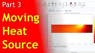 How to model a moving laser heat source in COMSOL Multiphysics  Lasers Heat transfer  Part 3 [upl. by Yendic]