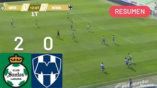 Santos vs Monterrey Sub18  Cuartos de Final ida Resumen  Goles de Tahiel Jiménez Clausura 2024 [upl. by Rora794]