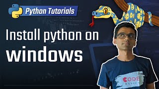 1 Install python on windows Python 3 Programming Tutorials [upl. by Aicined]