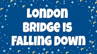 London Bridge Is Falling Down🌉 🌉 🌉  Nursery Rhyme With Lyrics 🌉 🚌  London Bridge Falling Down Song [upl. by Colburn]