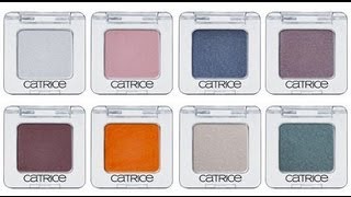 Catrice eyeshadow  swatches [upl. by Eillim]