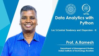 Lec 5 Central Tendency and Dispersion  II [upl. by Asta]