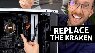 NZXT Kraken X52 AIO Replacement Instructions [upl. by Brindle]