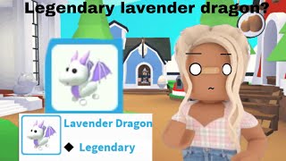 HOW TO GET NEW LAVENDER DRAGON IN ADOPT ME [upl. by Divan596]