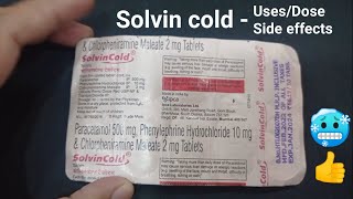 Solvin cold tablet uses in hindi 🥶✅ [upl. by Hake766]