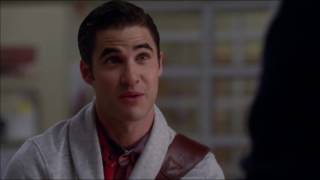 Glee Blaine tells Finn that he belongs with the warblers 4x07 [upl. by Hurleigh]