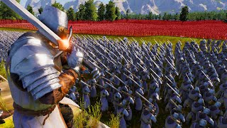 NEW Heavy Knights VS 6 MILLION Medieval Army  Ultimate Epic Battle Simulator 2 UEBS 2 [upl. by Nekcerb]