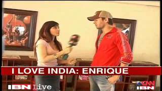 Enrique Iglesias Interview with CNN IBN India 2012 [upl. by Ecitnirp903]