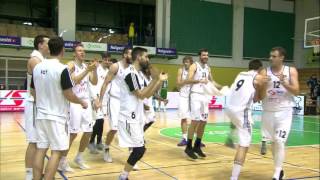 Moments of joy in Novo mesto Partizan NIS players and fans celebrate a road win vs Krka [upl. by Onateag]