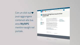 My INPS  Un servizio online su misura [upl. by Milon]