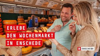 Erlebe den Wochenmarkt in Enschede [upl. by Sorvats734]