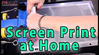 How to Screen Print at Home MiScreen  Digital Screen Maker [upl. by Ydeh]