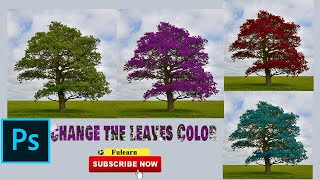 How to change Tree Leaves Color in Photoshop [upl. by Dearden]