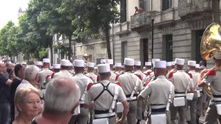 La légion étrangère  Festival des musiques militaire de Saumur  49   2015 [upl. by Takakura]