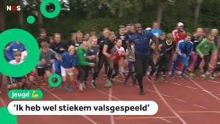 Kinderen racen tegen snelste man ter wereld Usain Bolt [upl. by Milinda134]